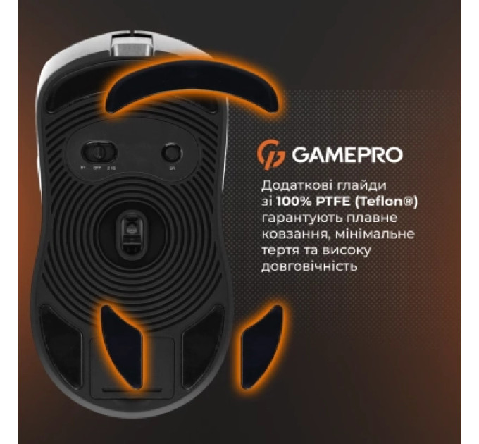 Мишка GamePro Genesis Ranker Wireless/Bluetooth/USB White (GM012W)
