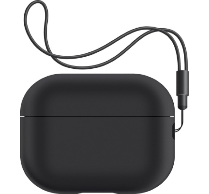 Чохол для навушників Armorstandart Silicone Case with straps для Apple Airpods Pro 2 Black (ARM68608)