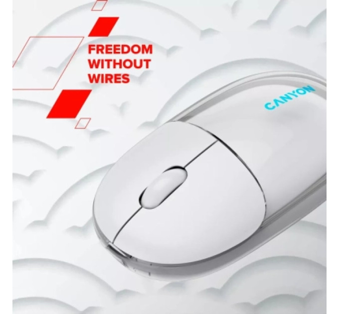 Мишка Canyon OnClick 24 Wireless White (CNS-CMSW24W)