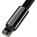 Baseus Дата кабель USB 2.0 AM to Lightning 1.0m 2.4A black Baseus (CALWJ-01)