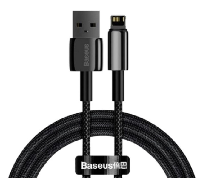 Baseus Дата кабель USB 2.0 AM to Lightning 1.0m 2.4A black Baseus (CALWJ-01)