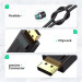 Перехідник Display Port M to HDMI F 4K30Hz black Ugreen (40363)