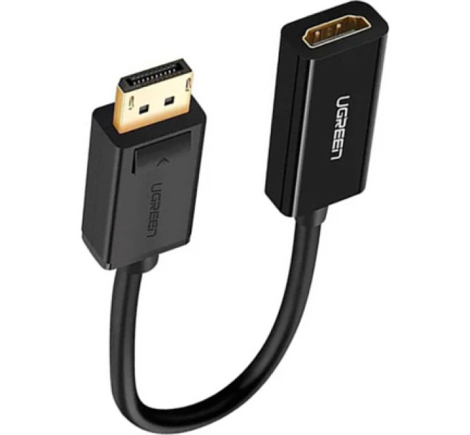 Перехідник Display Port M to HDMI F 4K30Hz black Ugreen (40363)