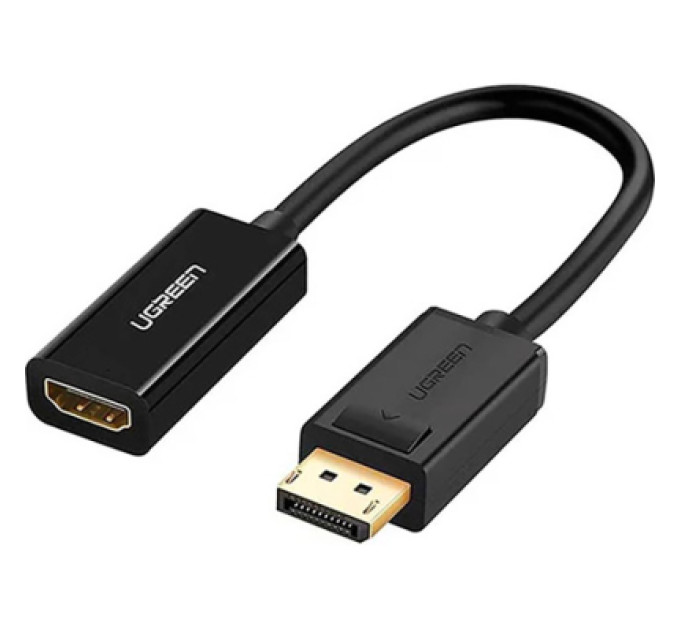 Перехідник Display Port M to HDMI F 4K30Hz black Ugreen (40363)