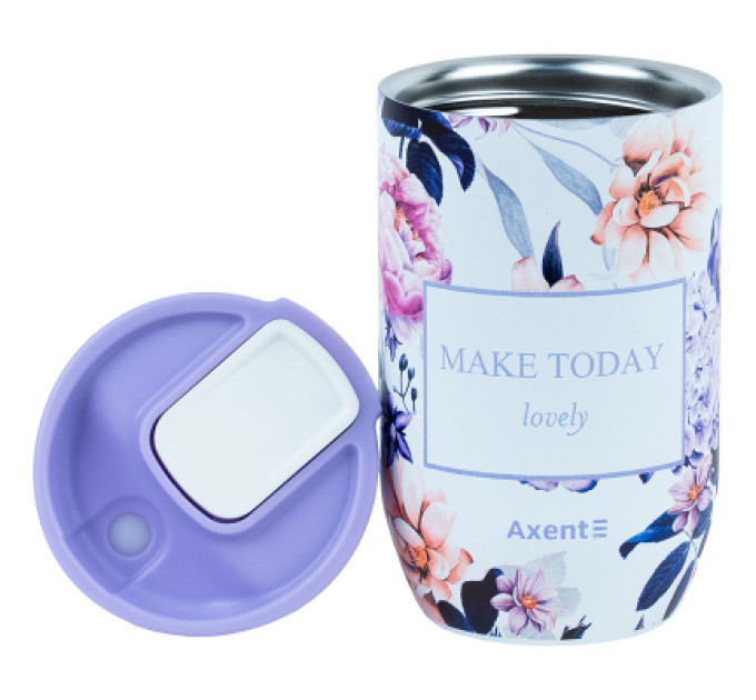Термокружка Axent 350 мл Violet Whispers (8721-10-A)