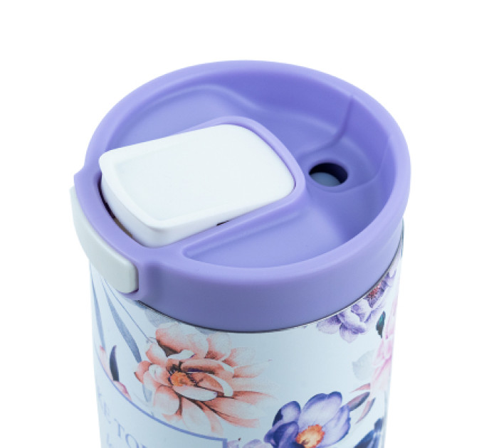 Термокружка Axent 350 мл Violet Whispers (8721-10-A)