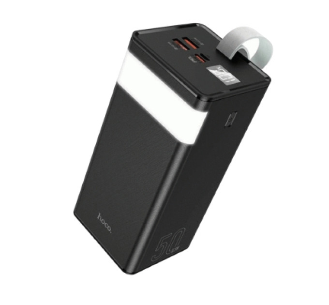 HOCO Батарея універсальна HOCO 50000mAh Powermaster PD/20W, QC/22.5W, Lamp, Black (J86A / 714738)