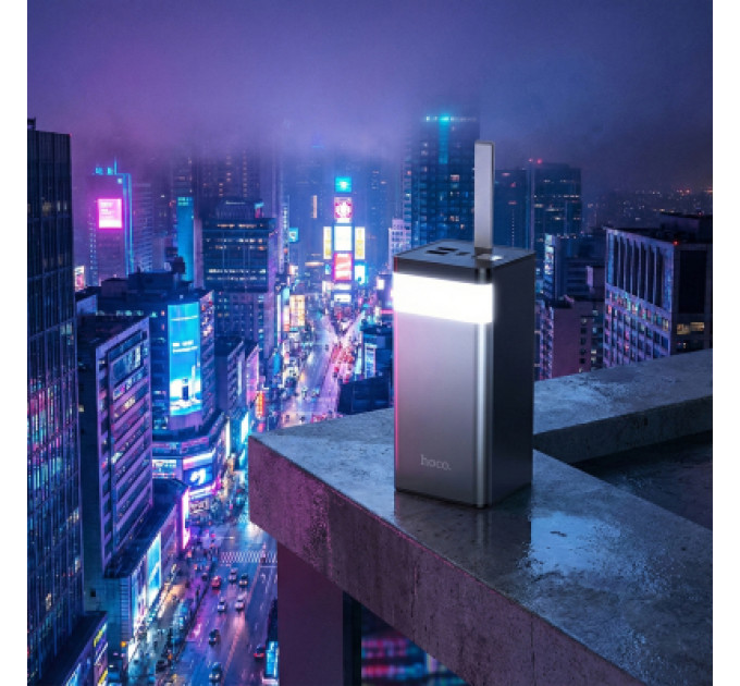 HOCO Батарея універсальна HOCO 50000mAh Powermaster PD/20W, QC/22.5W, Lamp, Black (J86A / 714738)