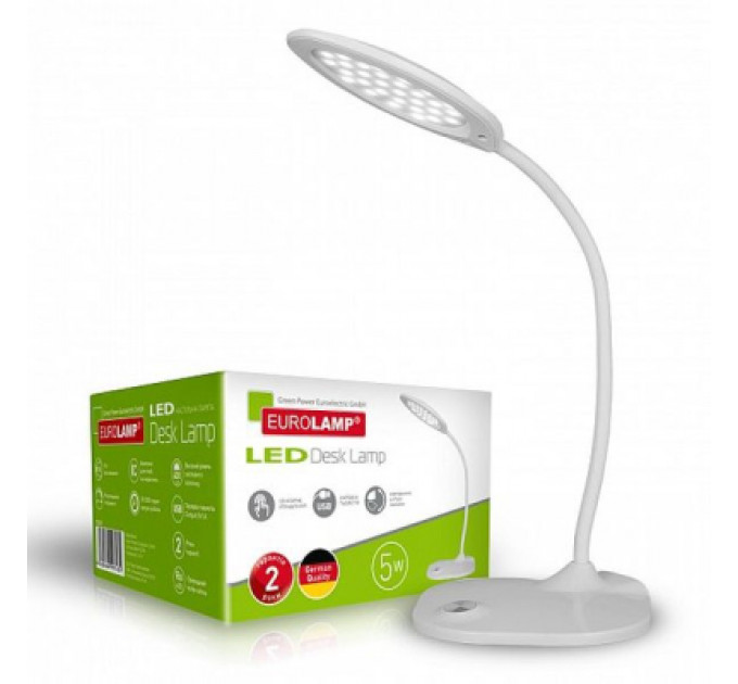 Настільна лампа Eurolamp 5W 5300-5700K (white) (LED-TLG-4(white))