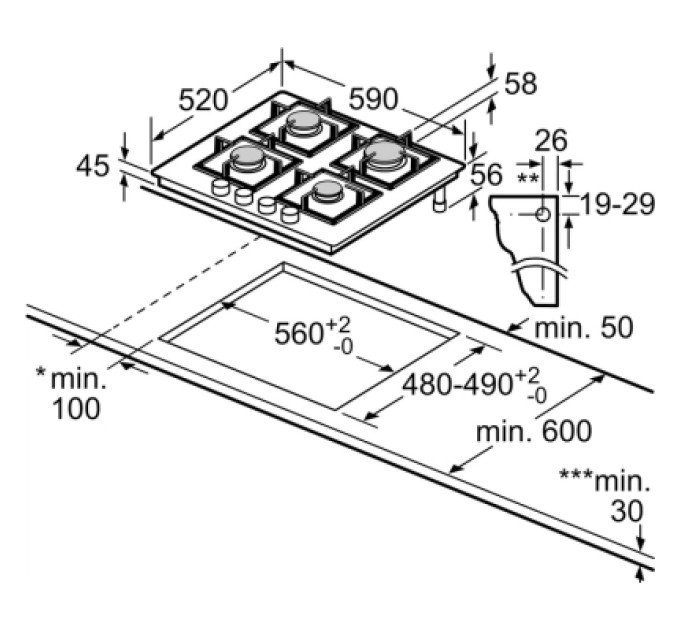 Варочна поверхня Bosch PNK6B2P41R