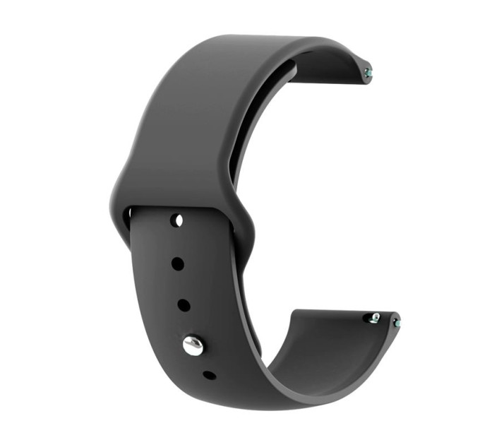 Силіконовий ремінець BeCover для Samsung Galaxy (20mm)/Watch 5/ Watch 4 40/44mm/Watch 4 Classic 42mm/Watch Active/Active 2 40/44mm/Watch 3 41mm/Gear S2/Classic/Gear Sport Black (706176)