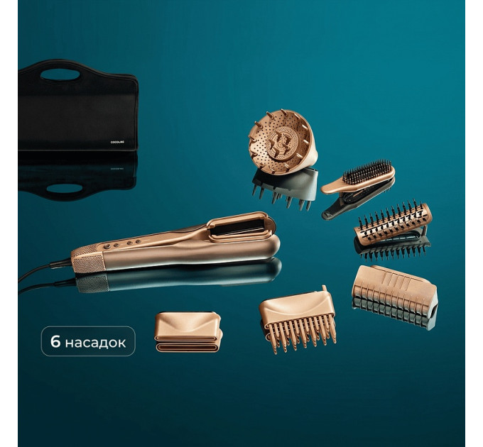 Cecotec Випрямляч для волосся Cecotec AirLisse 6in1 iTwerk Champagne (A01_EU01_122191)