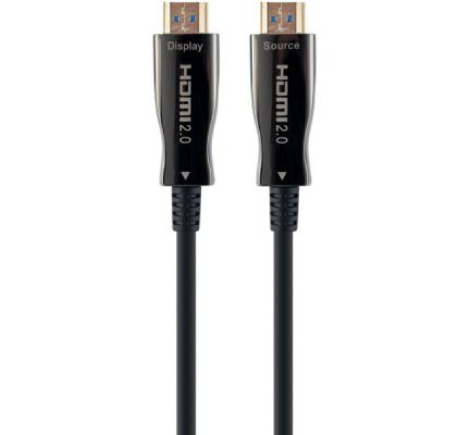 Cablexpert Кабель мультимедійний HDMI to HDMI 10.0m AOC V.2.0, 4K 60Hz Gold Cablexpert (CCBP-HDMI-AOC-10M-02)