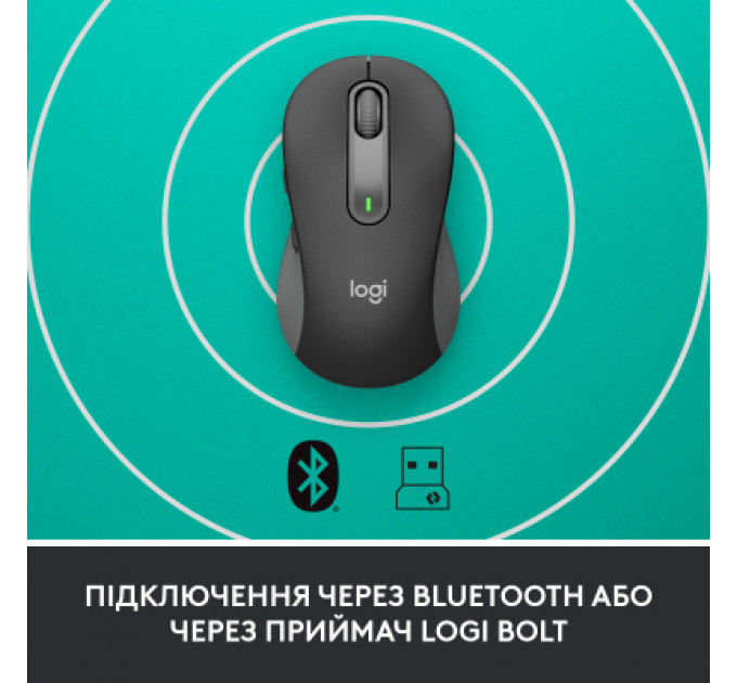 Мишка Logitech Signature M650 Wireless for Business Graphite (910-006274)