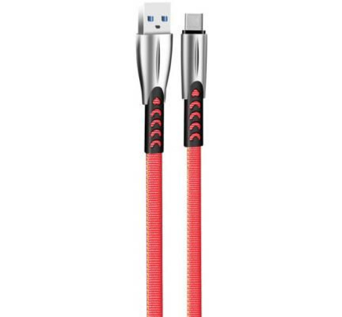 ColorWay Дата кабель USB 2.0 AM to Type-C 1.0m zinc alloy red ColorWay (CW-CBUC012-RD)