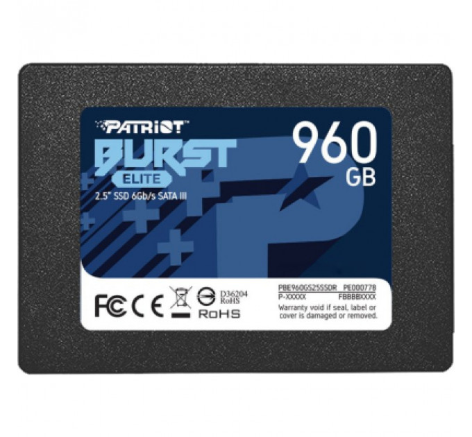 Накопичувач SSD 2.5" 960GB Burst Elite Patriot (PBE960GS25SSDR)