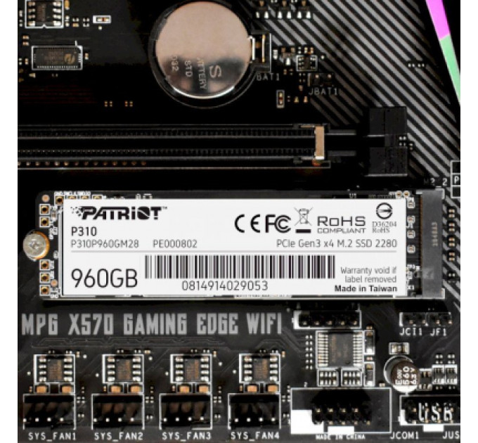 Накопичувач SSD M.2 2280 960GB Patriot (P310P960GM28)