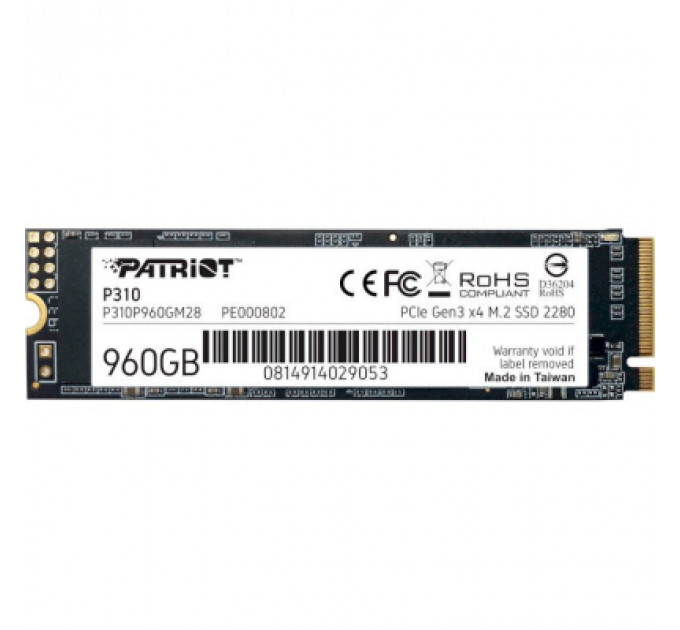 Накопичувач SSD M.2 2280 960GB Patriot (P310P960GM28)