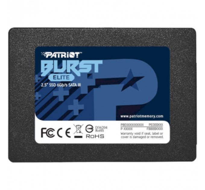 Накопичувач SSD 2.5" 1.92TB Burst Elite Patriot (PBE192TS25SSDR)