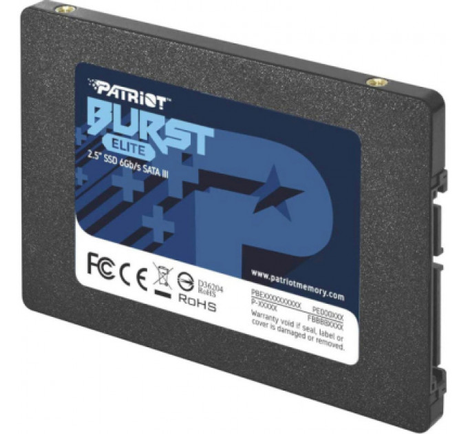 Накопичувач SSD 2.5" 1.92TB Burst Elite Patriot (PBE192TS25SSDR)