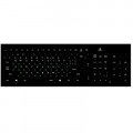 Наклейка на клавіатуру XoKo 109 keys UA/rus green, Latin white (XK-KB-STCK-BG)