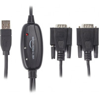 Кабель-перехідник Viewcon VE591 USB 2.0 на 2 COM, 1 м