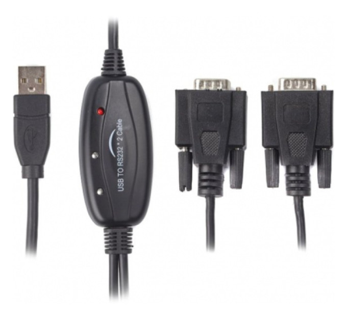 Viewcon Перехідник USB 2.0 to 2хCOM (9+25pin) 1.4m Viewcon (VE591)