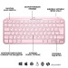 Logitech Клавіатура Logitech MX Keys Mini Wireless Illuminated UA Rose (920-010500)