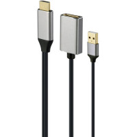 Адаптер-перехідник HDMI на DisplayPort Cablexpert A-HDMIM-DPF-02