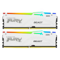 Kingston Fury (ex.HyperX) Модуль пам'яті для комп'ютера DDR5 64GB (2x32GB) 6000 MHz Beast White RGB EXPO Kingston Fury (ex.HyperX) (KF560C30BWEAK2-64)