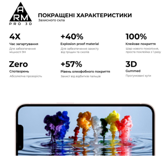 Armorstandart Скло захисне Armorstandart Pro 3D Apple iPhone 13 mini Black (ARM60250)