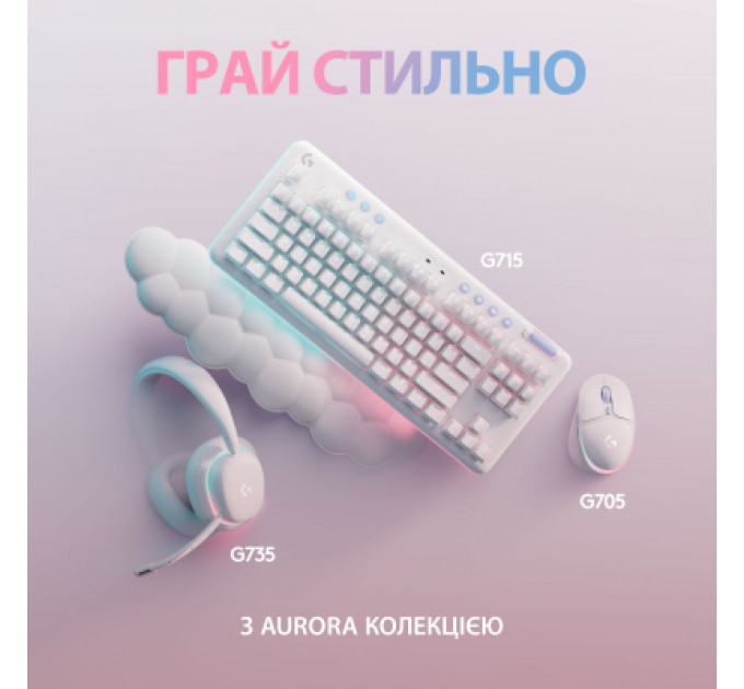 Мишка Logitech G705 Gaming Wireless/Bluetooth White (910-006367)