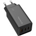 ColorWay Зарядний пристрій ColorWay GaN3 Pro Power Delivery (USB-A + 2 USB TYPE-C) (65W) (CW-CHS039PD-BK)