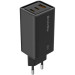 ColorWay Зарядний пристрій ColorWay GaN3 Pro Power Delivery (USB-A + 2 USB TYPE-C) (65W) (CW-CHS039PD-BK)