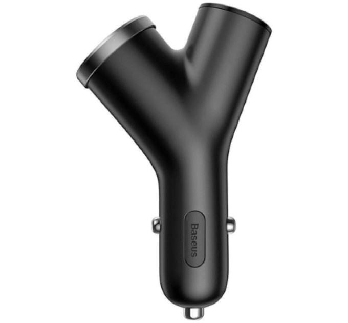 Baseus Зарядний пристрій Baseus Y type dual USB-A Black (CCALL-YX01)