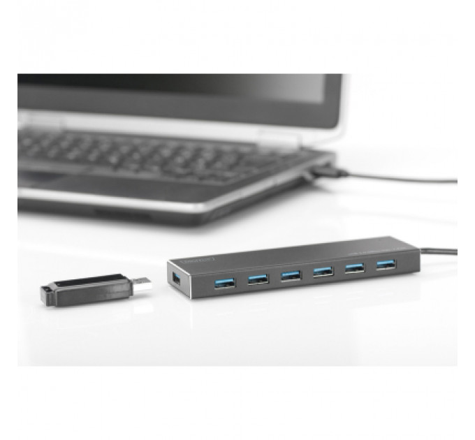 Концентратор Digitus USB 3.0 Hub, 7 Port (DA-70241-1)