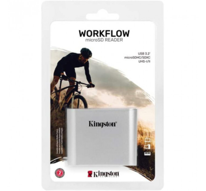 Зчитувач флеш-карт Kingston Workflow Dual-Slot microSDHC/XC UHS-II (WFS-SDC)