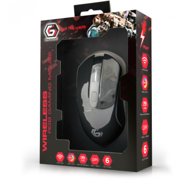 Мишка Gembird MUSGW-6BL-01 Wireless Black (MUSGW-6BL-01)