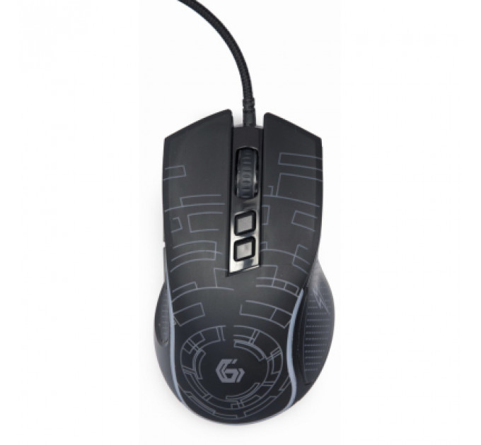 Мишка Gembird MUSG-RGB-01 USB Black (MUSG-RGB-01)