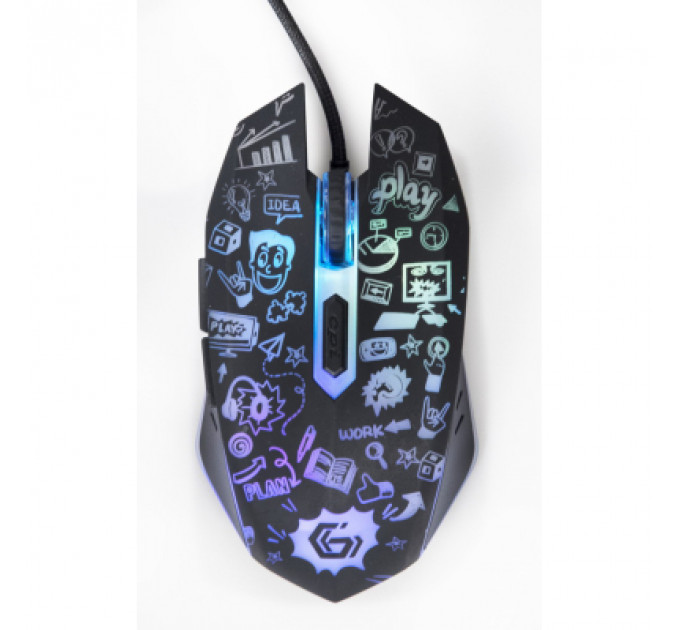 Мишка Gembird MUS-6B-GRAFIX-01 USB Black (MUS-6B-GRAFIX-01)