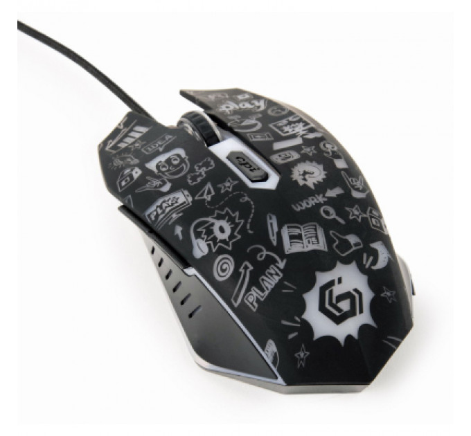 Мишка Gembird MUS-6B-GRAFIX-01 USB Black (MUS-6B-GRAFIX-01)