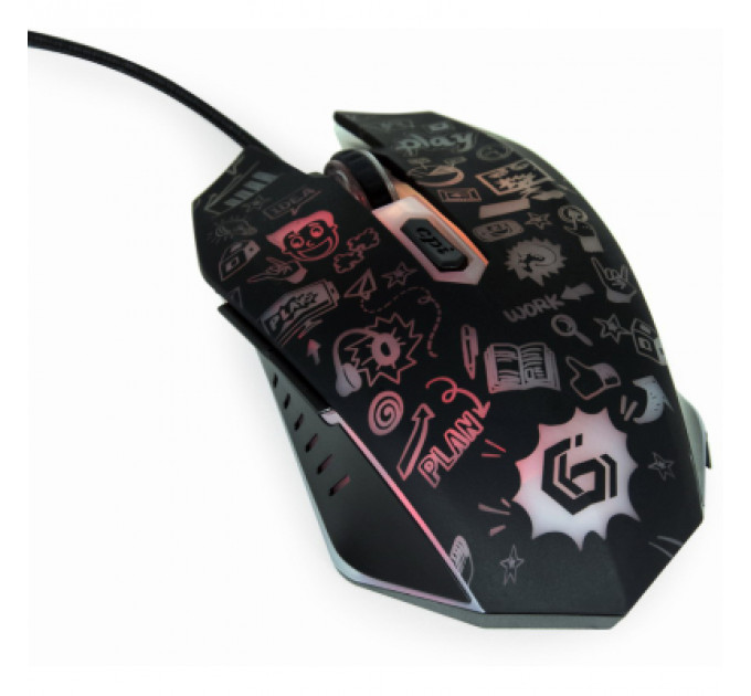 Мишка Gembird MUS-6B-GRAFIX-01 USB Black (MUS-6B-GRAFIX-01)