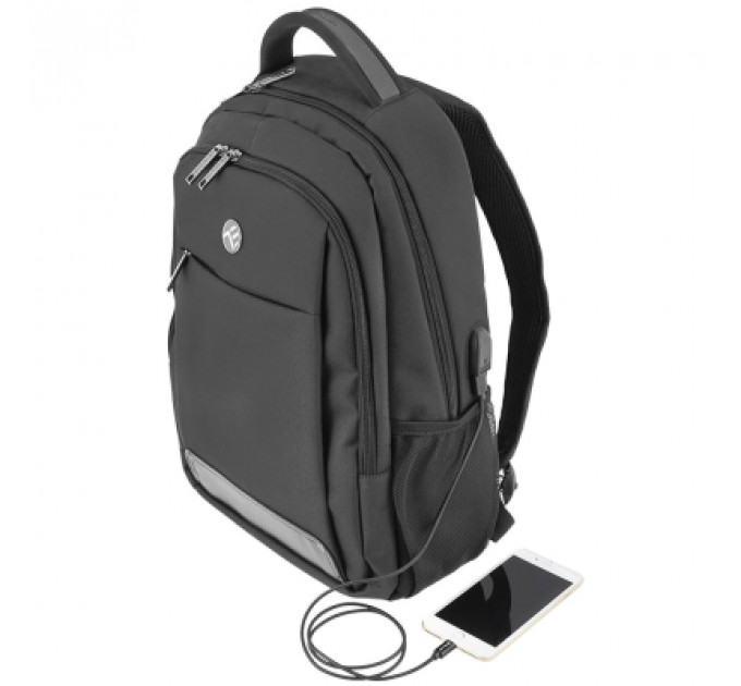 Рюкзак для ноутбука Tellur 15.6" Companion, USB port, Black (TLL611291)