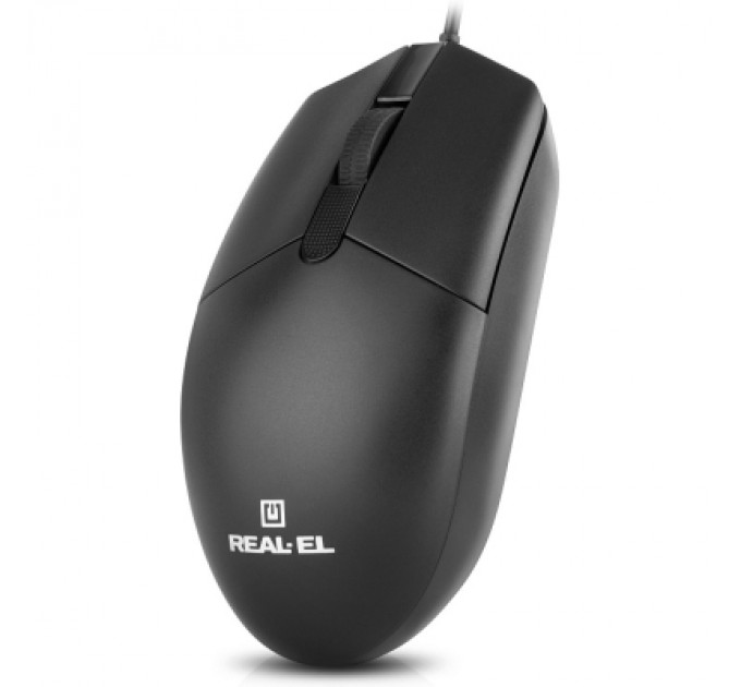 Мишка REAL-EL RM-210 USB Black (EL123200036)