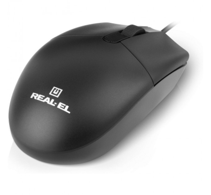 Мишка REAL-EL RM-210 USB Black (EL123200036)