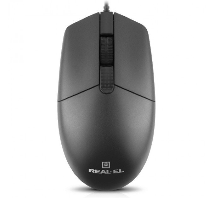 Мишка REAL-EL RM-210 USB Black (EL123200036)