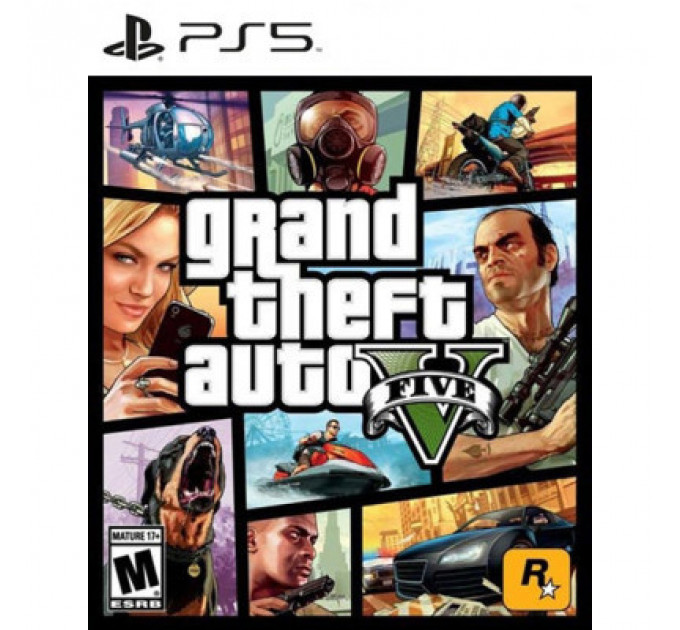 Гра Sony Grand Theft Auto V PS5 [Blu-Ray диск} (5026555431842)