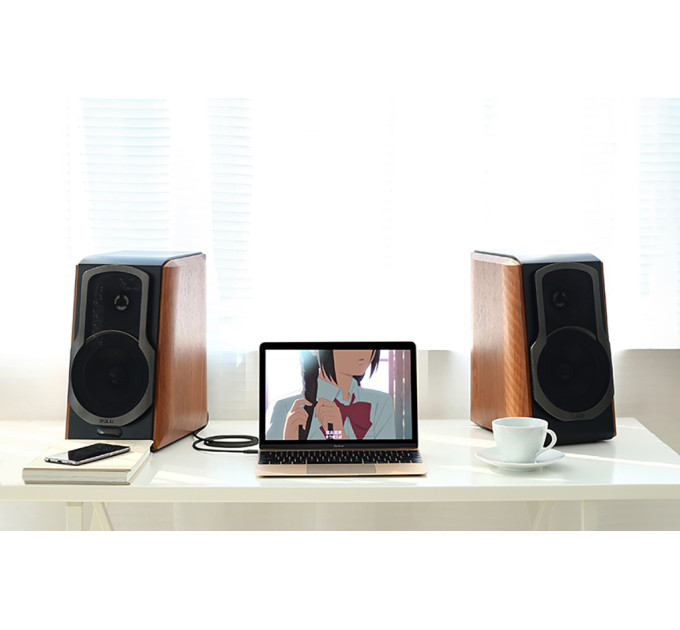 Ugreen Кабель мультимедійний AUX 3.5mm TRS to RCAx2 M/M 5.0m AV102 Black Ugreen (10513)