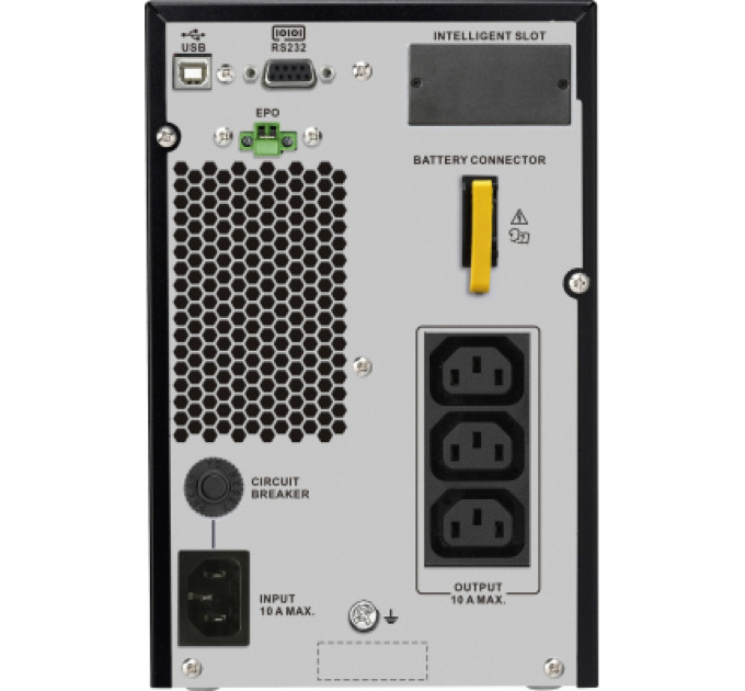 APC Пристрій безперебійного живлення APC Easy UPS On-Line 1000VA, 900W (SRV1KI-E)