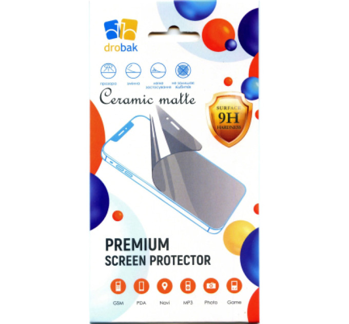 Drobak Скло захисне Drobak Matte Ceramics Anty Spy Apple iPhone 17 Pro Max (333365)